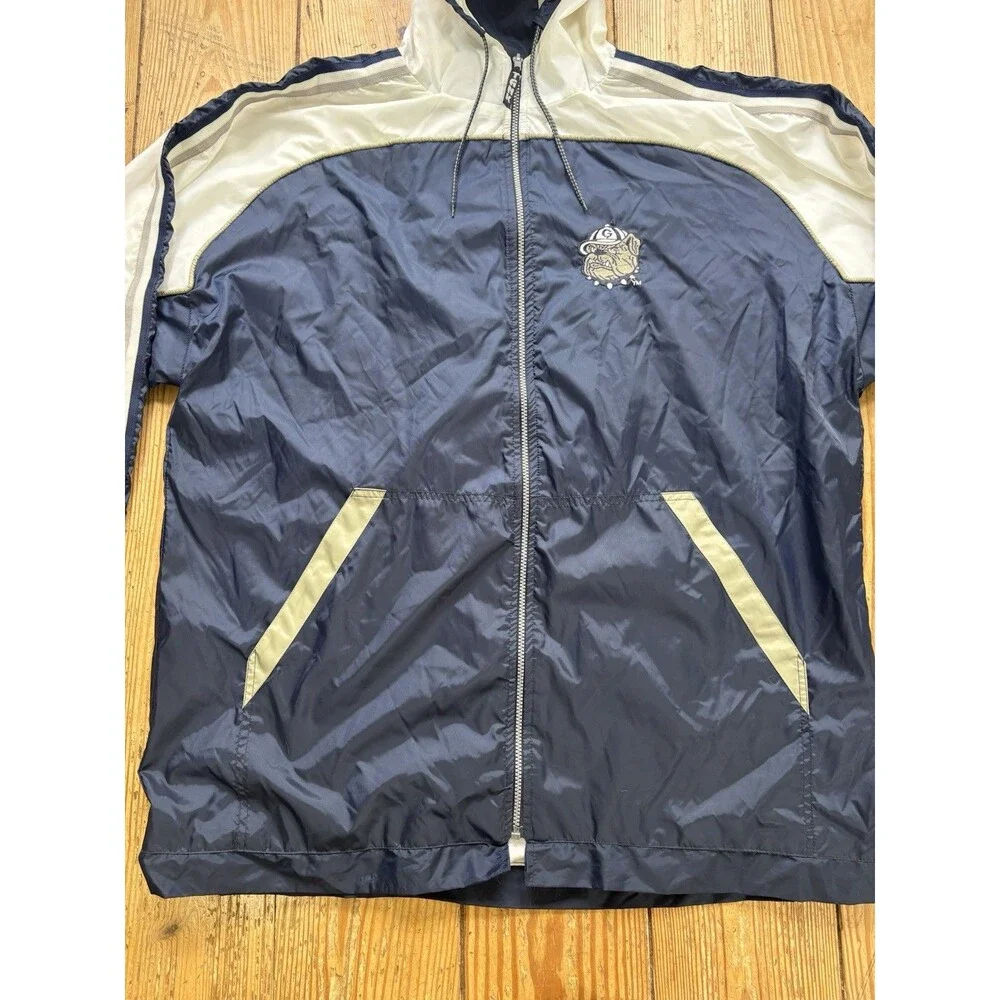 Georgetown Hoyas Tank Vintage Mens XL Bulldog Logo Jacket Coat NCAA Windbreaker